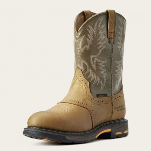 Aged Bark Ariat Workhog Waterproof Work Boot | 85OFMZUKC