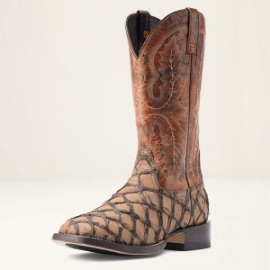 Aged Tan Piraruci Ariat Deep Water Western Boot | 16IYNVLCX