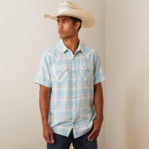 Aquatic Ariat Halbertson Retro Fit Shirt | 47GHCUTSL