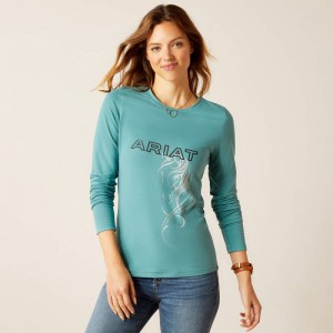 Arctic Ariat Silhouette T-Shirt | 83XEBFGLY