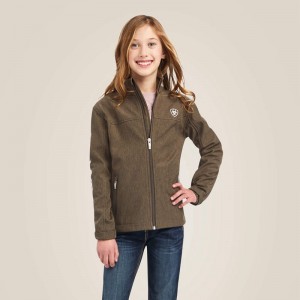 Banyan Bark Heather Ariat New Team Softshell Jacket | 01PJRFAQD