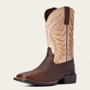 Barley Brown Ariat Amos Cowboy Boot | 21XLCOEPY