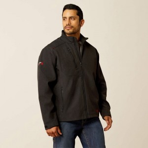 Black/Mexico Ariat Fr Team Logo Softshell Jacket | 78WKPYXCF