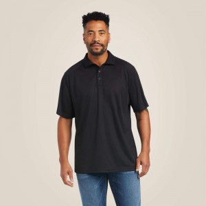 Black Ariat Ac Polo | 62DGXPFBQ