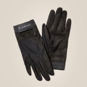 Black Ariat Air Grip Glove | 15KUIPEZS