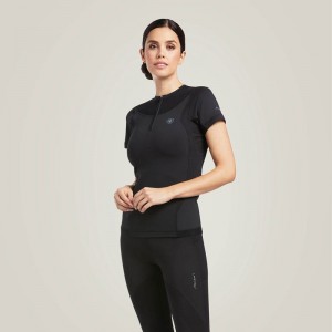 Black Ariat Ascent Crew Baselayer | 12CTNOGJM