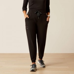 Black Ariat Blackwell Cargo Stretch Jogger Scrub Pant | 94KBFCJOQ