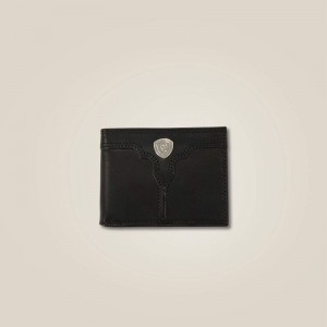 Black Ariat Center Ridge Bifold Wallet | 13CIABGTO