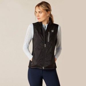 Black Ariat Fusion Insulated Vest | 70IFNXOVL