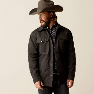 Black Ariat Grizzly Shirt Jacket | 95KTGNIWO