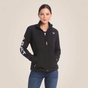 Black Ariat New Team Softshell Jacket | 39WDCGYLH