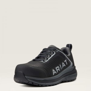 Black Ariat Outpace™ Composite Toe Safety Shoe | 29MVWOLUH