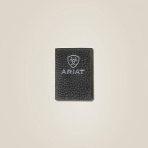 Black Ariat Pebble Leather Trifold Wallet | 31EPVRGOT