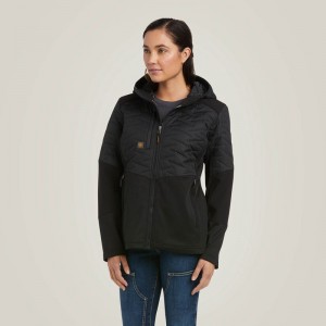 Black Ariat Rebar Cloud 9 Insulated Jacket | 01ODCJUMN