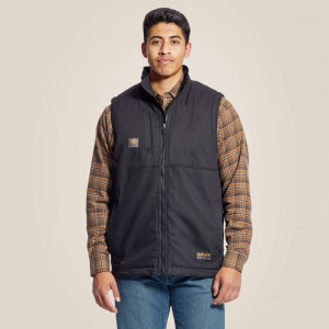 Black Ariat Rebar Duracanvas Vest | 05DMSVCWR