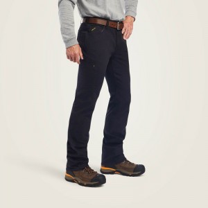 Black Ariat Rebar M7 Durastretch Made Tough Straight Pant | 83FMBXACR