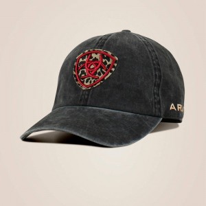 Black Ariat Shield Logo Cap | 20MRYZAHG