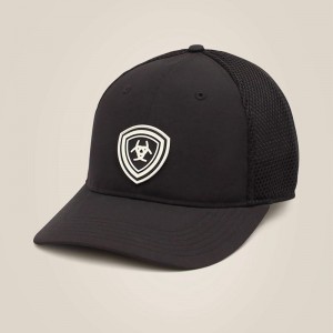 Black Ariat Shield Logo Cap | 20RZLFYAQ