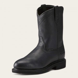 Black Ariat Sierra Steel Toe Work Boot | 79UNMZYHG