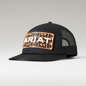 Black Ariat Southwest Patch Cap | 85XJANDSF