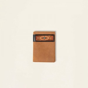 Black Ariat Southwest Trifold Wallet | 78HXRNLWF