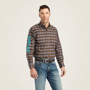 Black Ariat Team Cashton Classic Fit Shirt | 15OBVRQKY