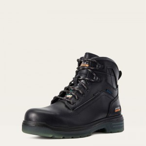 Black Ariat Turbo 6" H2o Csa Carbon Toe Work Boot | 13BXOPNCQ