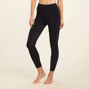 Black Ariat Venture Thermal Half Grip Tight | 86WIZDNVH