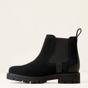 Black Ariat Wexford Lug Waterproof Chelsea Boot | 10BIOFTLG