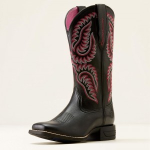 Black Deertan/Madison Avenue Ariat Cattle Caite Stretchfit Western Boot | 25TQIVELU