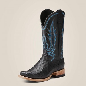 Black Full Quill Ostrich Ariat Relentless All Around Western Boot | 52JKVLGIU