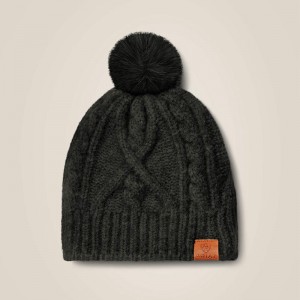 Black Heather Ariat Entwine Beanie | 26MHSDJEX