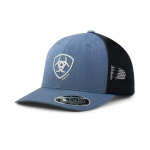 Blue Ariat Embroidered Shield Logo Cap | 02SJLDARB