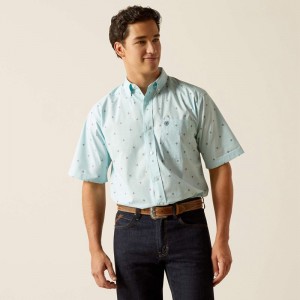 Blue Ariat Royce Classic Fit Shirt | 27SXRVACK