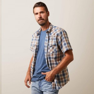 Blue Heaven Ariat Hallwood Retro Fit Shirt | 48ILYXKCP