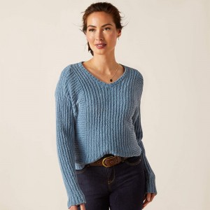 Blue Shadow Ariat Daneway Sweater | 34HIMDWFA