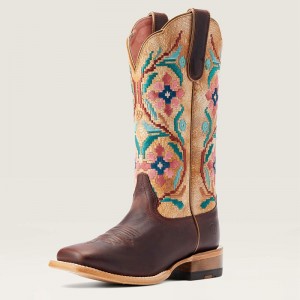 Brazen Tan Ariat Frontier Daniella Western Boot | 83GFUCBKS