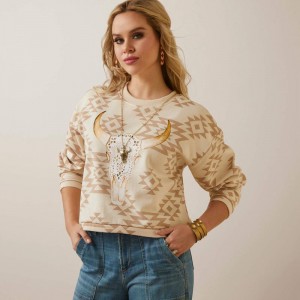 Brazilian Sand Ariat O'keefe Sweatshirt | 02BYFAPGI