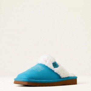 Bright Turquoise Ariat Jackie Square Toe | 04ESMHDVB