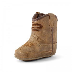 Brown/Feather/Tan Ariat Lk Lil' Stompers Anthem Patriot Boot | 43KGRVNOM