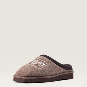 Brown Ariat 93 Liberty Square Toe Slipper | 83THGLBDR