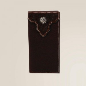 Brown Ariat Filigree Top Rodeo Wallet Brn | 65HYJFCRK