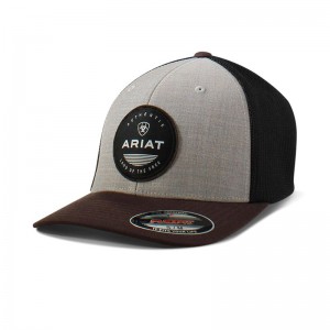 Brown Ariat Round Patch Logo Cap | 78XOPMKER