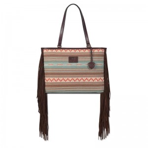 Brown Ariat Serape Tote Bag | 73RGWIYFN