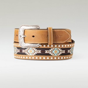 Brown Ariat Southwest Diamond Belt | 19KBNLDOZ