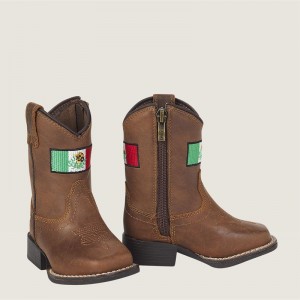 Brown Ariat Td Lil Stompers Mexico Boot | 51JRDXNIO