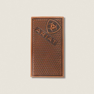 Brown Ariat Weaved Rodeo Wallet | 21ESLZDFQ