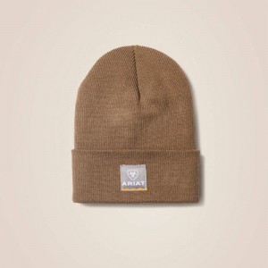 Canyon Brown Ariat Rebar Beanie | 30DXLYRUI