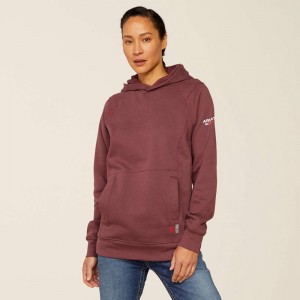 Catawba Grape Ariat Fr Rev Pullover Hoodie | 10ODHJQSN