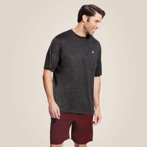 Charcoal Ariat Charger Basic T-Shirt | 27UOZRWHA